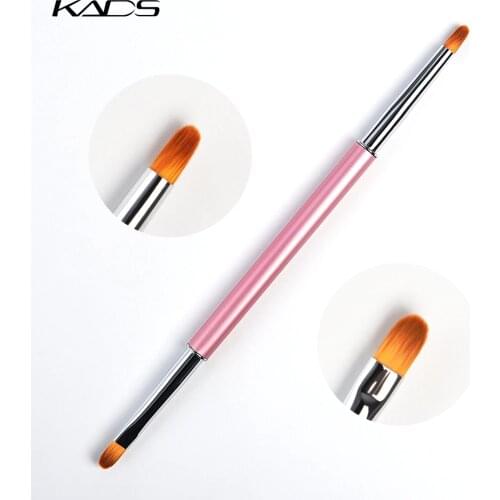 KADS 1pc Professional Nai Art Gel Brush Pen Double Heads Nail Brush Handle Nail Art Gel Brush Manicure Tools High Quality