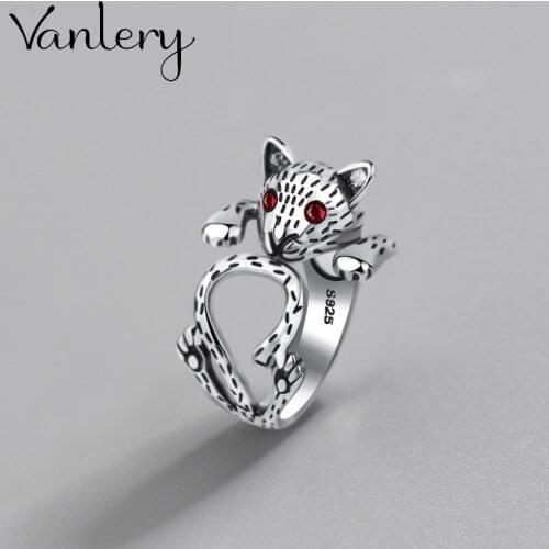 Personality Exaggerated Gothic Cat Rings For Women Charm Engagement Jewelry Girls Open Finger Knuckle Rings