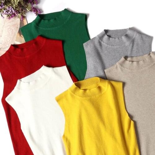 WWENN 2021 New Tank Tops Female Summer O-Neck Fashion Women Knitted Tops Sleveless Autumn Vest Casual Tshirt Y2K Clothing