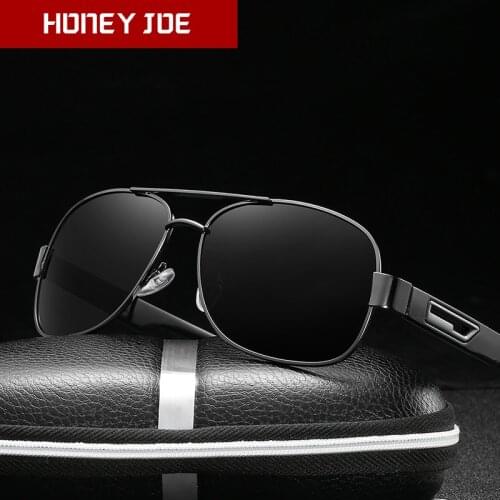 Vintage Metal Frame Polarized Sunglasses Men Women Driving Fishing Sun Glasses Eyewear Shades Square High Quality UV400