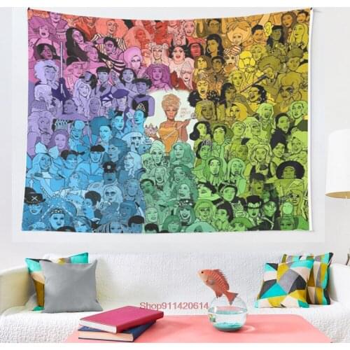 The Drag Race Family tapestry Wall Hanging Astrology Divination Bedspread