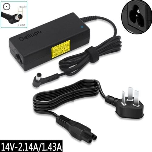New 14V 2.14A/1.43A 6.5*4.4mm Power Adapter For Sasung S22A330BW S19A330BW S22B360HW/VW/V S22A330BW Monitor Charger