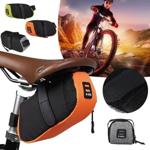 New Waterproof Saddle Bag Tail Rear Nylon Cycling Accessories Seat Pouch Storage Outdoor Sports Bicycle Pouch Panniers Bike Bag