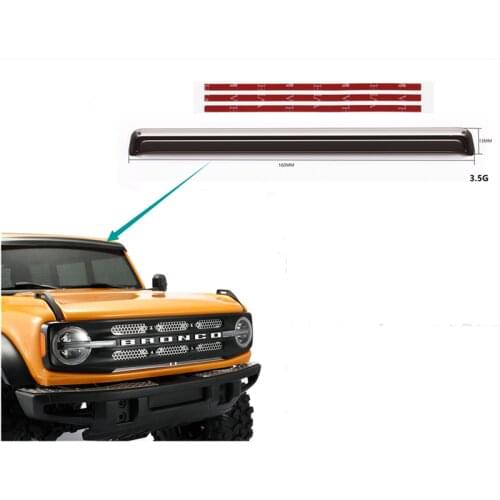 DJ TRAXXAS TRX4 Bronco Window Sun Visor Wind Rain Shield Transparent Black Material RC Car Upgrade Accessories Parts Rc Carros