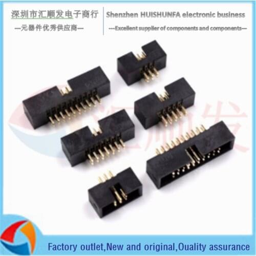 Simple horn seat straight needle DC3-10/14/16/20/30P 2*5P 1.27MM pitch JTAG socket