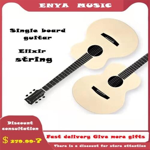 SALE! Enya EA-X2/EQ 41 inch AJ Guitar Engelman Spruce Wood Acoustic Folk Guitar With Bag Accessories