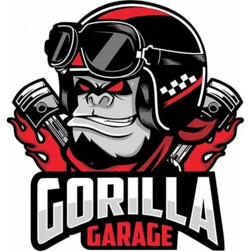 S50041# 13CM/15CM/17CM Personality PVC Decal GORILLA Waterproof Car Sticker on Motorcycle Laptop Decorative Accessories