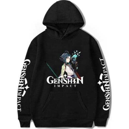 Classic Genshin Impact printed Hoodies Sweatshirts Boys/Girls Simple Streetwear Sweatshirt Adult Child Casual Pullovers Tops