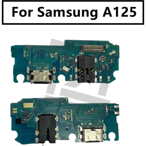 For Samsung A12 A125 USB Charger Port Dock Connector PCB Board Ribbon Flex Cable Charging Port Component Replacement Spare