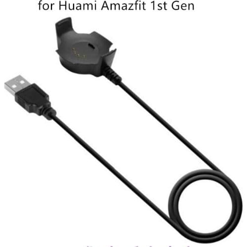 High Quality Smart USB Charging Cable Cradle Charger for Xiaomi Huami Amazfit Smart Watch Cable Length 1M 100pcs DHL Wholesale