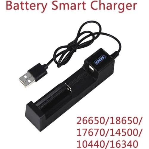 18650 Battery Charger USB Rechargeable Battery Adapter LED Smart Chargering for Rechargeable Batteries Li-ion 18650 26650 14500
