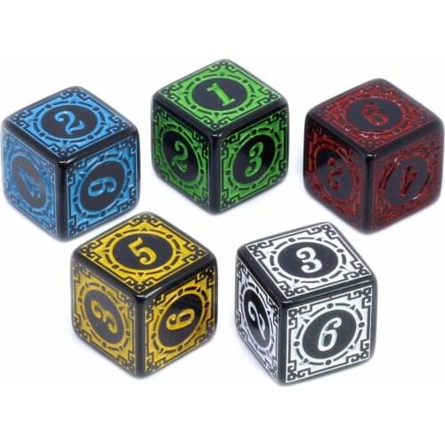 10 Pcs Polyhedral Digital Dices Acrylic Multi Sided New Pattern Table Game Toys Gifts Role Playing Game Chess Accessories