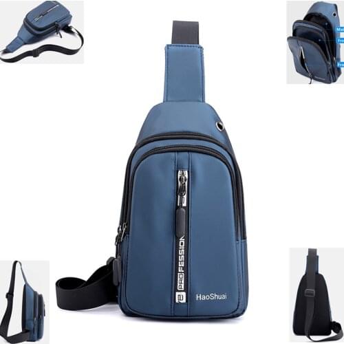 2021 Multifunction Crossbody Bag For Men Sling Shoulder Messenger Chest Bag Male Waterproof Short Trip Breast Package Fanny Pack