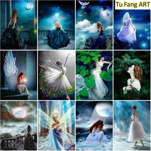 Diamond Embroidery Sale Portrait 5D DIY Diamond Painting Mosaic Full Square Picture Cross Stitch Kits Woman Home Decor Gift