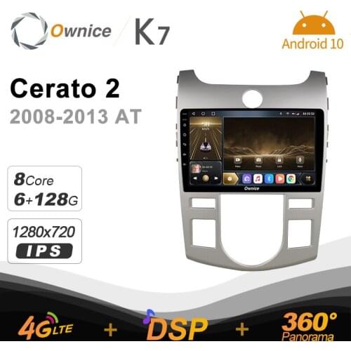 Carplay 6G+128G Carplay Android 10.0 Car Radio for KIA Cerato 2 2008 -2013 GPS 2din 4G LTE 5G Wifi autoradio 360 SPDIF 1280*720