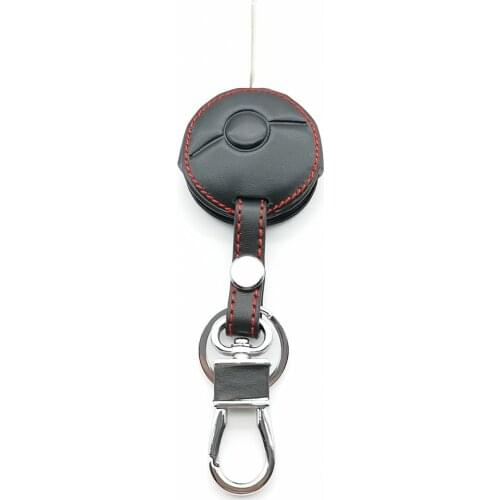 Carrying soft leather key case cover for Mercedes Benz Smart Fortwo Cabrio City Cross 1998-2012 US 1 Button Protect Shell