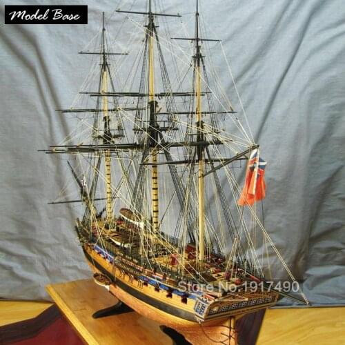 Wooden Ship Models Kits Train Hobby Diy Model Boats Wood 3d Laser Cut Model Scale 1/64 British Navy frigate HMS Diana 1794