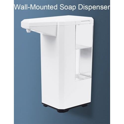 Spray Type Soap Dispenser Automatic Soap Dispenser Two-level Adjustment IPX4 Waterproof Dispensers with Infrared Sensor 500ml