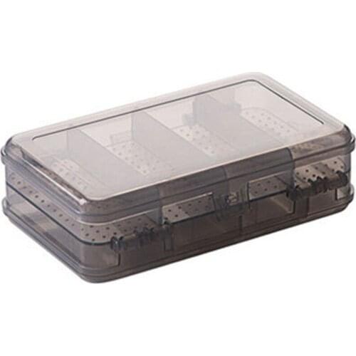 Double-layer Jewelry Box With Lid Plastic Transparent Earrings Storage Box In StockDouble-layer1*Jewelry Box 15 * 9 * 4.5cm
