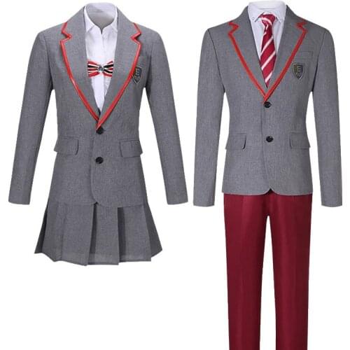 Elite High School Cosplay Costume Omar School Uniform Halloween Party Uniforms TV Series Suit full set