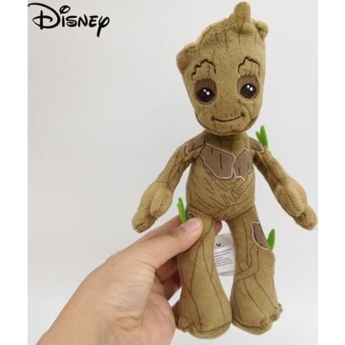 22cm Disney Marvel Groot Tree Man Plush Toy Doll Stuffed Guardians Of The Galaxy Cartoon Little Muppet Gifts For Children Kid