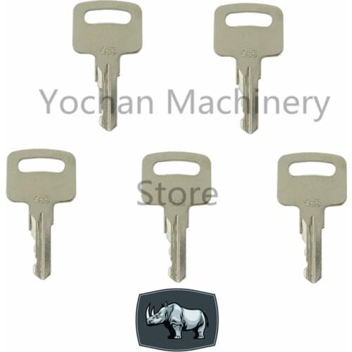 5 PCS 455 Ignition Key for Bobcat Genie Vermeer Skyjack Snorkel Upright Terex RONIS ELI80-0100 Scissor Lift Boom Manlift