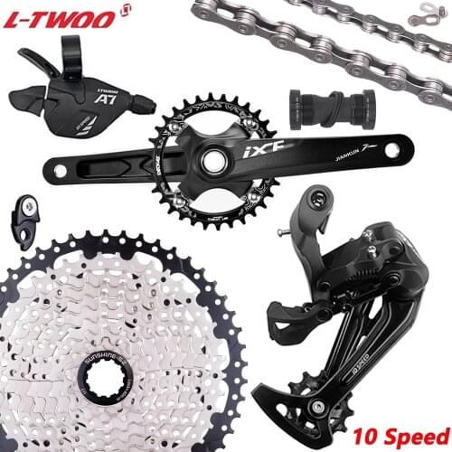 LTWOO MTB Bike A7 1*10 speed Groupset Shifter Rear Derailleur 10s11-50T 46T 42t 40t Cassette 10s chain chainring crankset for K7