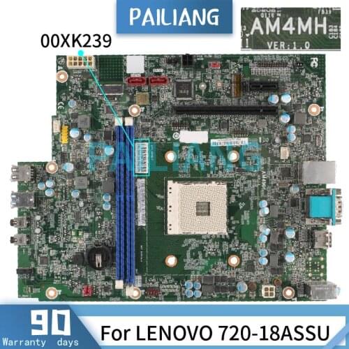PAILIANG Laptop motherboard For LENOVO 720-18ASSU Mainboard AM4MH 00XK239 tesed