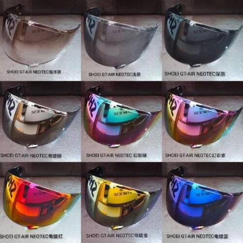Motorcycle Full Face Helmet Visor Lens Plating Lens Case for Shoei GT-Air Gt Air2 Neotec CNS-1 CNS1 TC- 5 TC-9