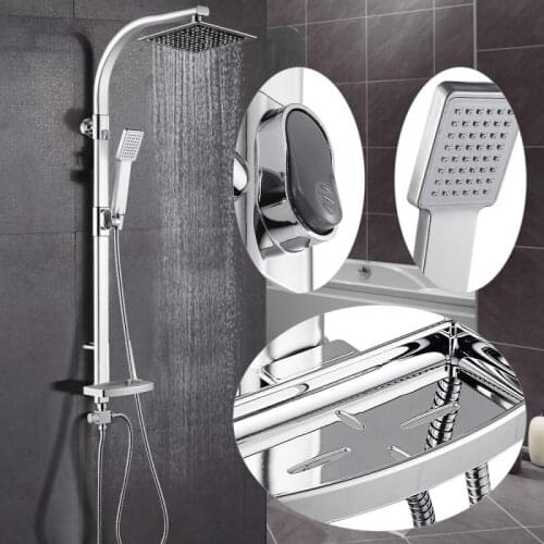 Soap Box Shower Set With Hand Shower Shower System Bathroom Nozzle Tap Bath Shower Set Rain Shower Head Household Accessories