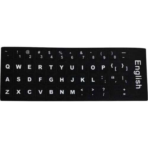 Abrasion Keyboard Sticker English Russian Japanese Thai Letters Laptop Computer Keyboard Layout Stickers