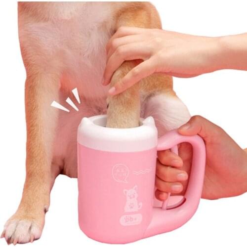 Outdoor Portable Pet Dog Paw Cleaner Cup 360 Soft Silicone Automatic Cat Paw Washing Tool Dogs Paw Wash Cleaner