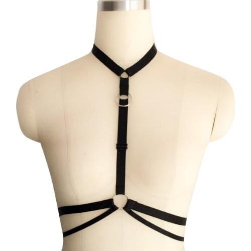 Sexy Underwear Gothic Suspenders Bondage Straps Stocking Body Lingerie Harness Woman Fashion Harness Underwear Garter Belt