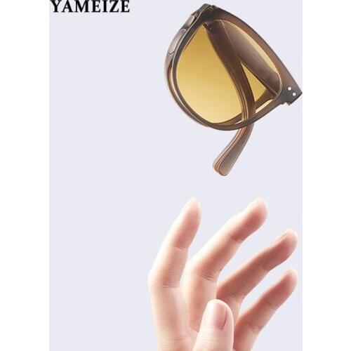 Folding Sunglasses Light sunglasses New Women Fashion UV Protection Polarized Sunglasses Men Driving Retro Outdoor Glasses