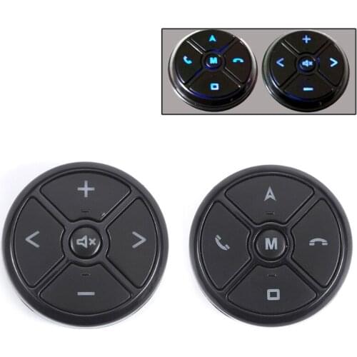 Light Button Car Steering Wheel DVD GPS Wireless Smart Button Key Remote Control BX0E