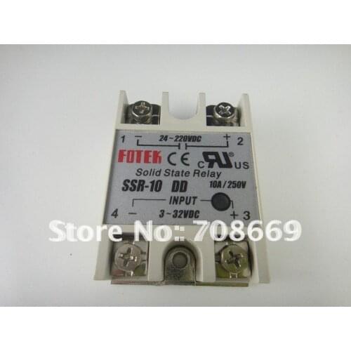 Solid State Relay SSR-10DD DC-DC 10A 3-32VDC 24-220VAC