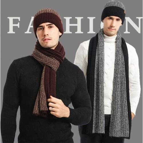 Comfortable to Wear Lightweight Beanie Scarf Gloves Set Winter Supplies for Female