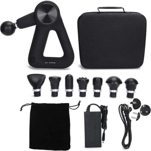 Rotatable Fascial Massage Gun Sport Relaxation Fitness EMS Muscle Stimulator Handheld Massager for Body Leg Waist