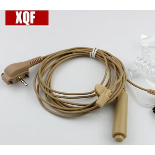XQF Headset Acoustic Air Tube Earpiece Earphone PTT for For Vertex Standard VX131 VX230 VX231 VX261 Walkie Talkie