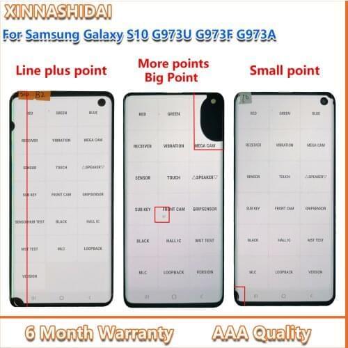LCD For SAMSUNG Galaxy S10 Lcd 100% Lcd Diplay Touch Screen Digitizer Assembly with black dot
