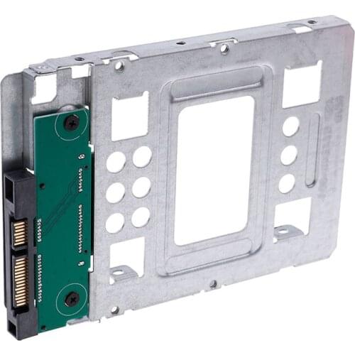 1pc 2.5" Ssd Sas To 3.5" Sata Metal Mounting Adapter Bracket Dock Screw Hard Drive Holder For PC Hard Drive Enclosure