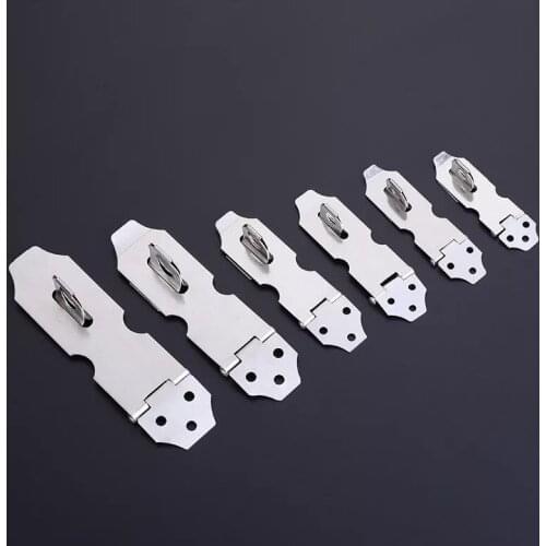 10pcs Stainless Steel Cabinet Hasp Lock Door Padlock Home Door Security Hardware Locker Case Lock Accessories Door Hasps E11992