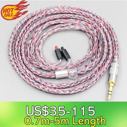 16 Core Silver OCC OFC Mixed Braided Cable For Audio-Technica ATH-IM50 IM70 ath-IM01 ath-IM02 ath-IM03 ath-IM04 Earphone LN00756