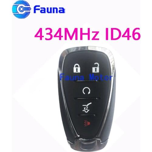 5 Button 433mhz Keyless Go Smart Remote Control For Chevrolet Blazer With ID46 Chip
