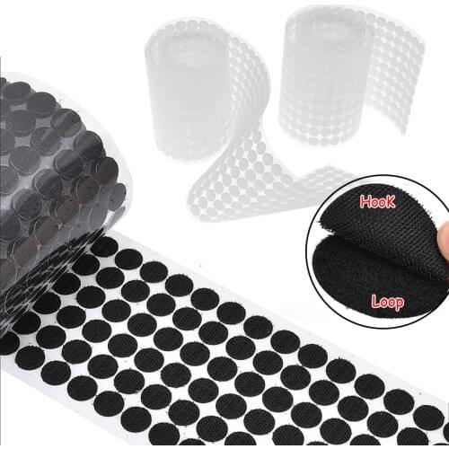 50/100Pair Velcro Dots Self Adhesive Fastener Tape Dots Hook and Loop Strong Glue Sticker Adhesive Round 10/15/20/25/30mm