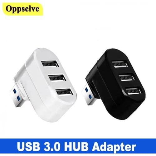 3 Ports USB HUB3.0 Adapter Rotatable USB Splitter High Speed Mini Hub Connector USB Charging HUB For PC Laptop Notebook Computer