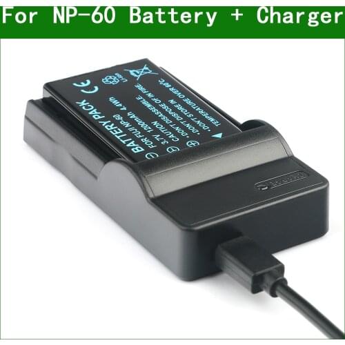 NP60 NP-60 L1812A L1812B Camera Battery + Charger For HP Photosmart R07 R507 R607 R707 R717 R725 R727 R837 R927 R937 R967