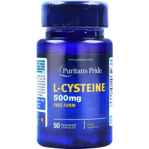 Free Shipping L-CYSTEINE 500 Mg 50 Pcs