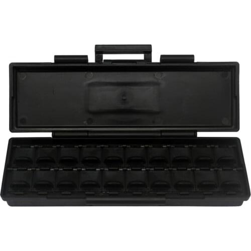 Aidetek black plastic toolbox ESD safe SMD parts box w/40 bins anti-statics Box storage Organizer resistor capacitor BOXALL20AS