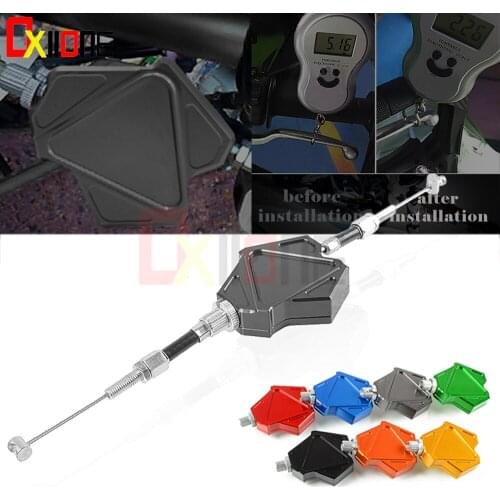 CNC Aluminum Motorcycle Stunt Clutch Lever Easy Pull Cable System For Honda XL600LMF XRV750 L-Y AFRICA TWIN NX650 J-X DOMINATOR